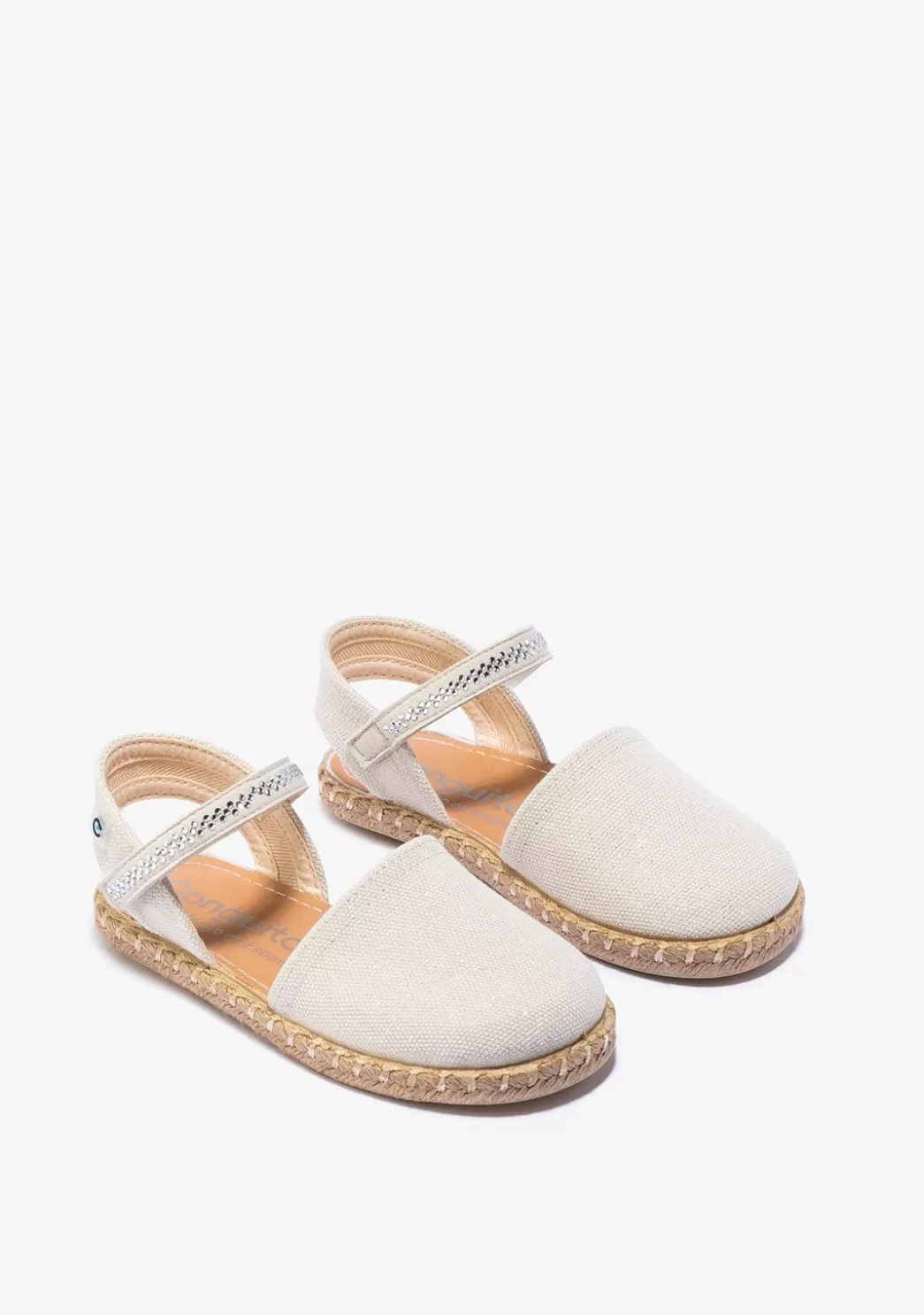 Flash Sale Alpargatas De Niña Metalizado Beige Alpargatas