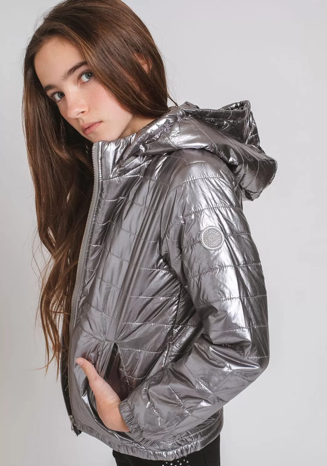 Flash Sale Anorak Niña Gris Plomo Chaquetas