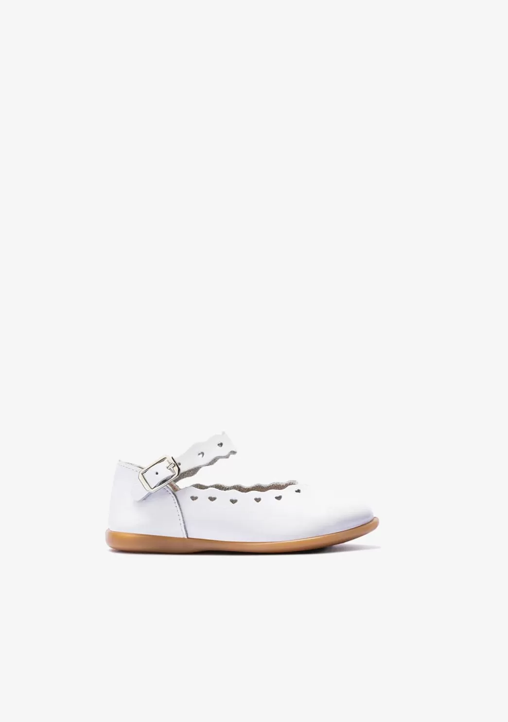 Store Bailarinas De Bebé Hebilla Blanco Bailarinas | Zapatos De Ceremonia