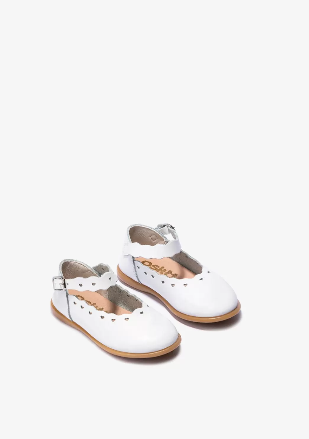 Store Bailarinas De Bebé Hebilla Blanco Bailarinas | Zapatos De Ceremonia