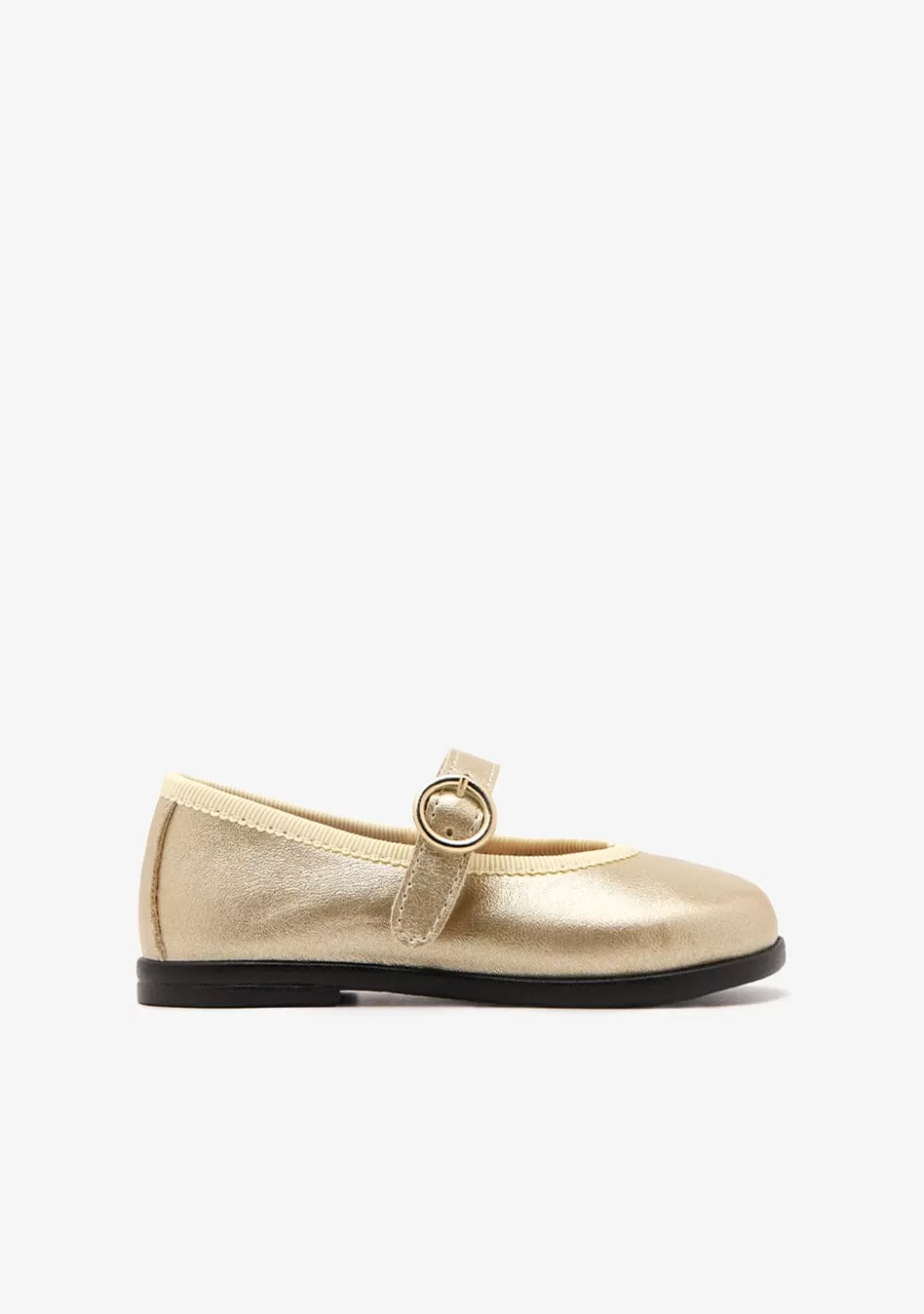 Sale Bailarinas De Bebé Hebilla Dorado Bailarinas | Zapatos De Ceremonia