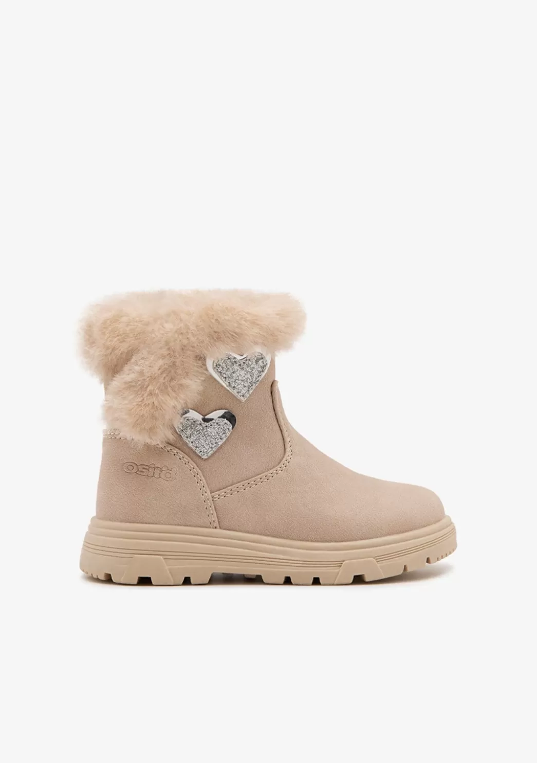 Store Botas Corazones Beige Botas | Botas