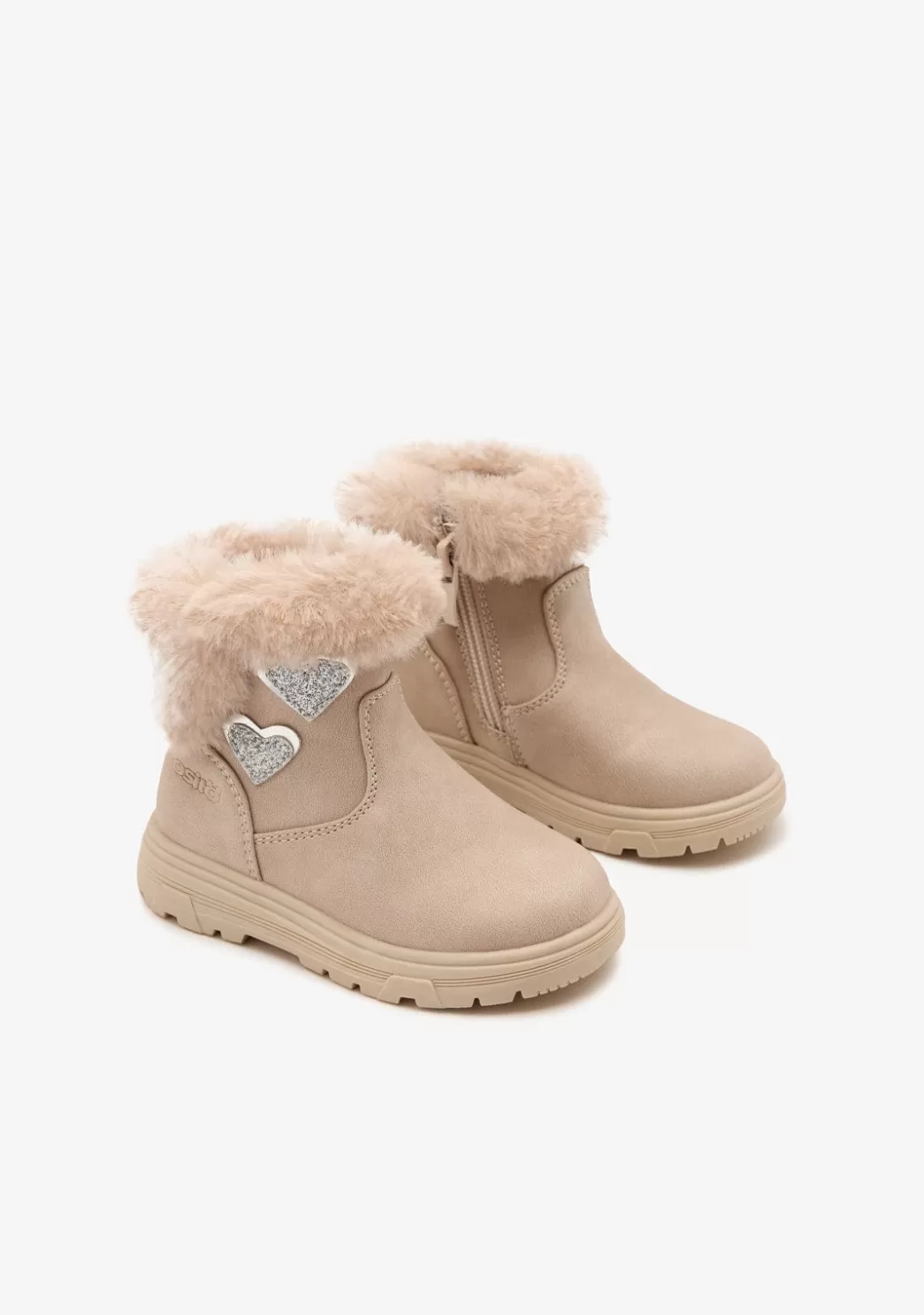 Store Botas Corazones Beige Botas | Botas