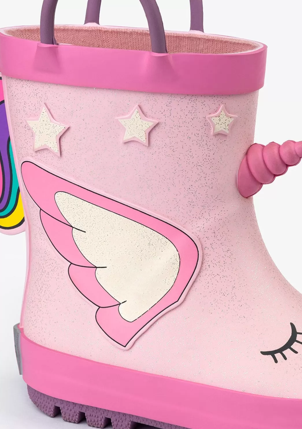 Fashion Botas De Agua Unicornio Goma Rosa Claro Botas De Agua | Botas De Agua