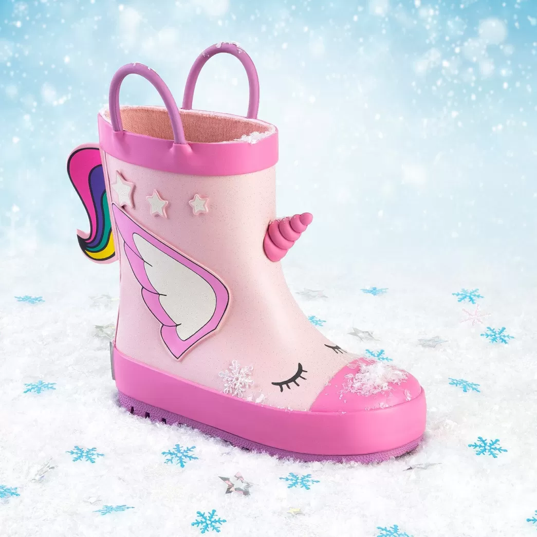 Fashion Botas De Agua Unicornio Goma Rosa Claro Botas De Agua | Botas De Agua