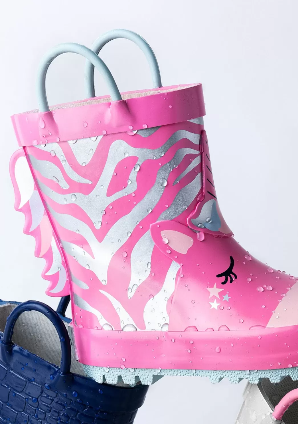 Online Botas De Agua Unicornio Rosa De Goma Botas De Agua | Botas De Agua