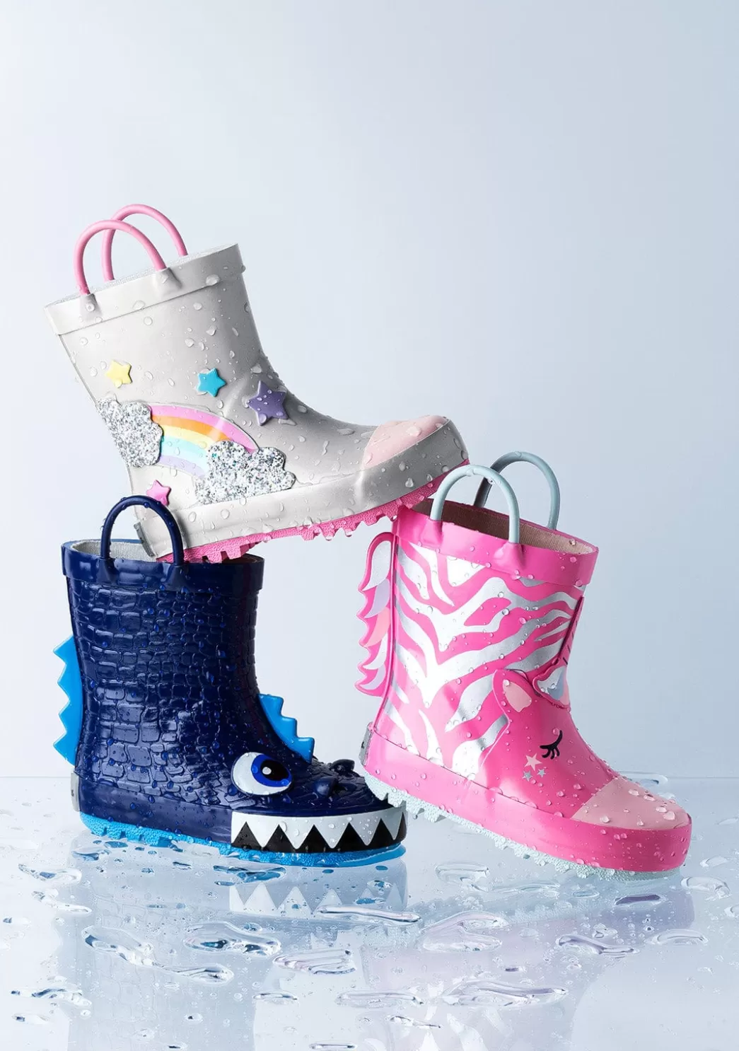 Online Botas De Agua Unicornio Rosa De Goma Botas De Agua | Botas De Agua