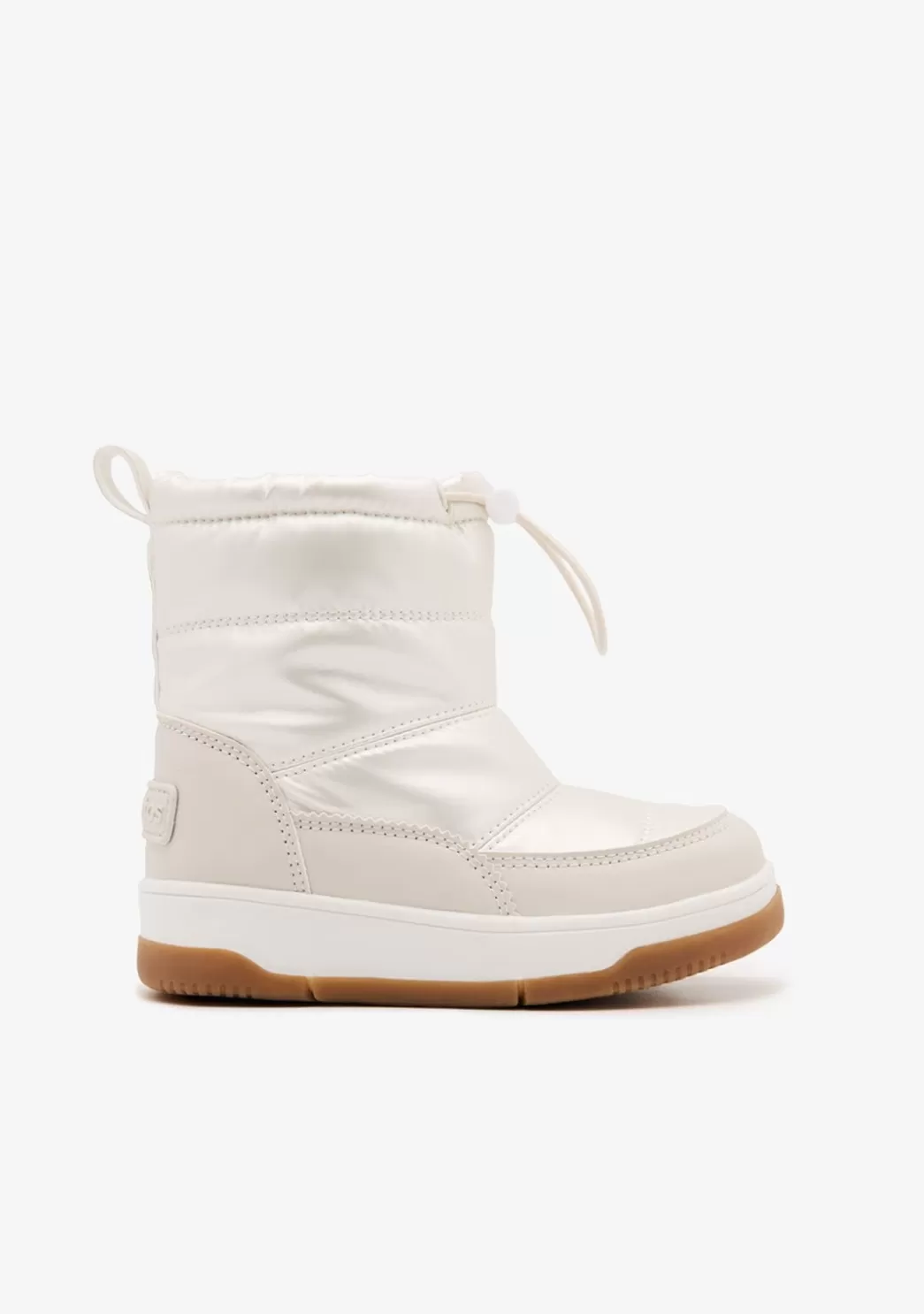 Fashion Botas De Nylon Blanco Roto Botas