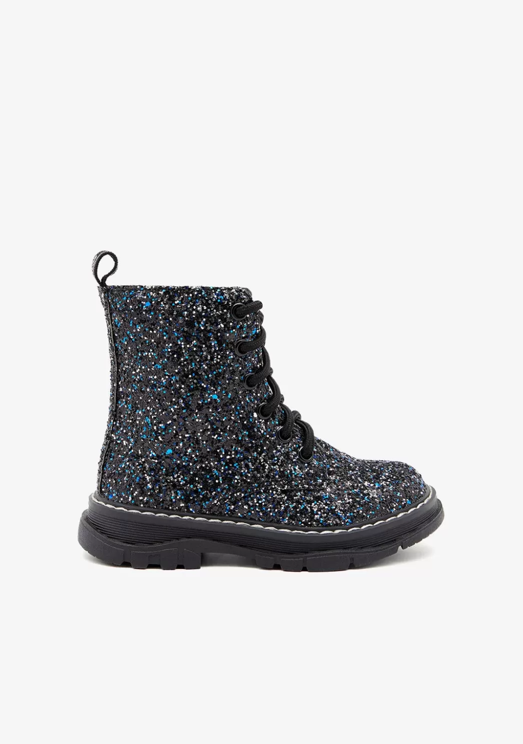 New Botas Glitter Negro Botas