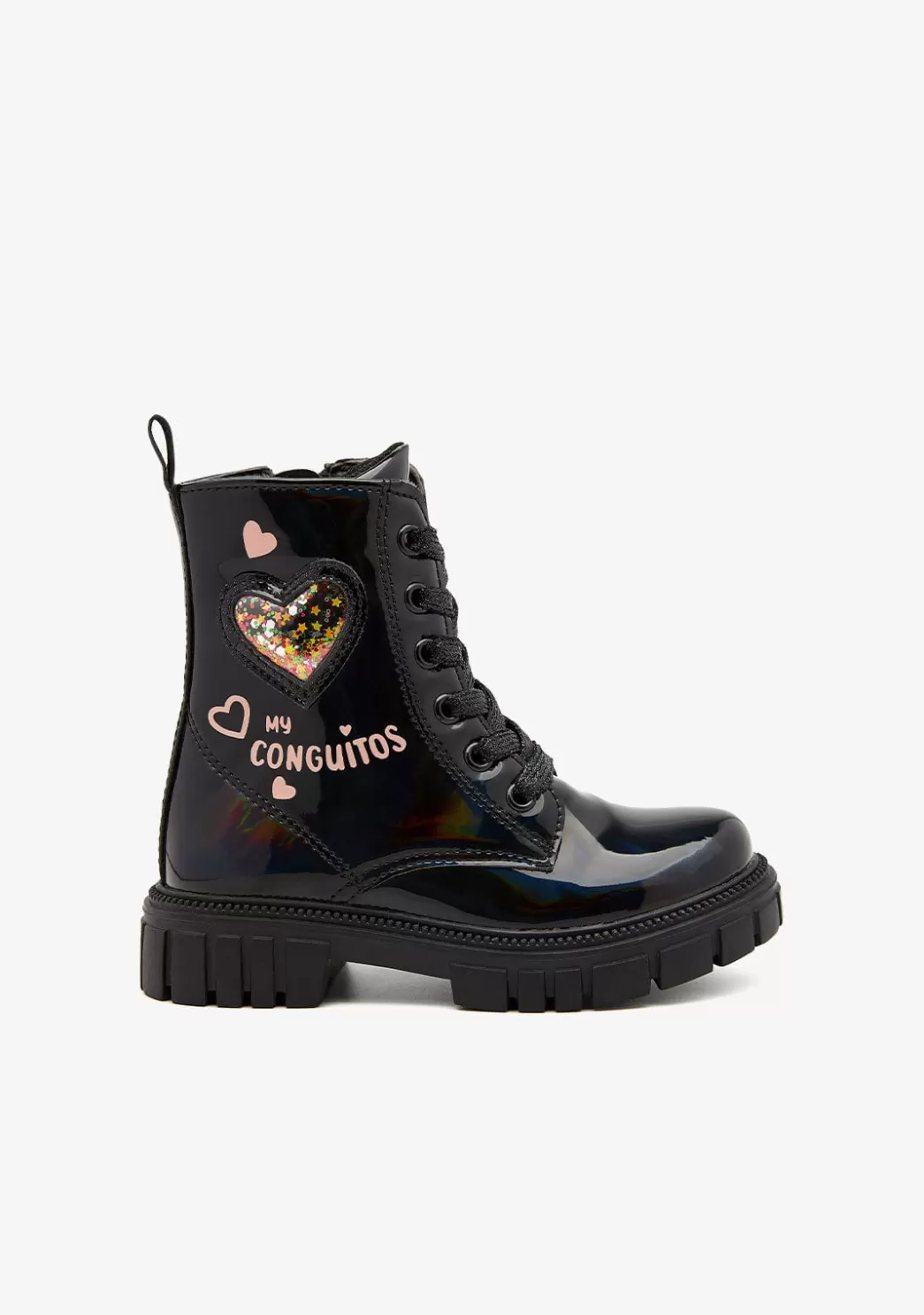 Clearance Botas Militares Corazón Negro Botas