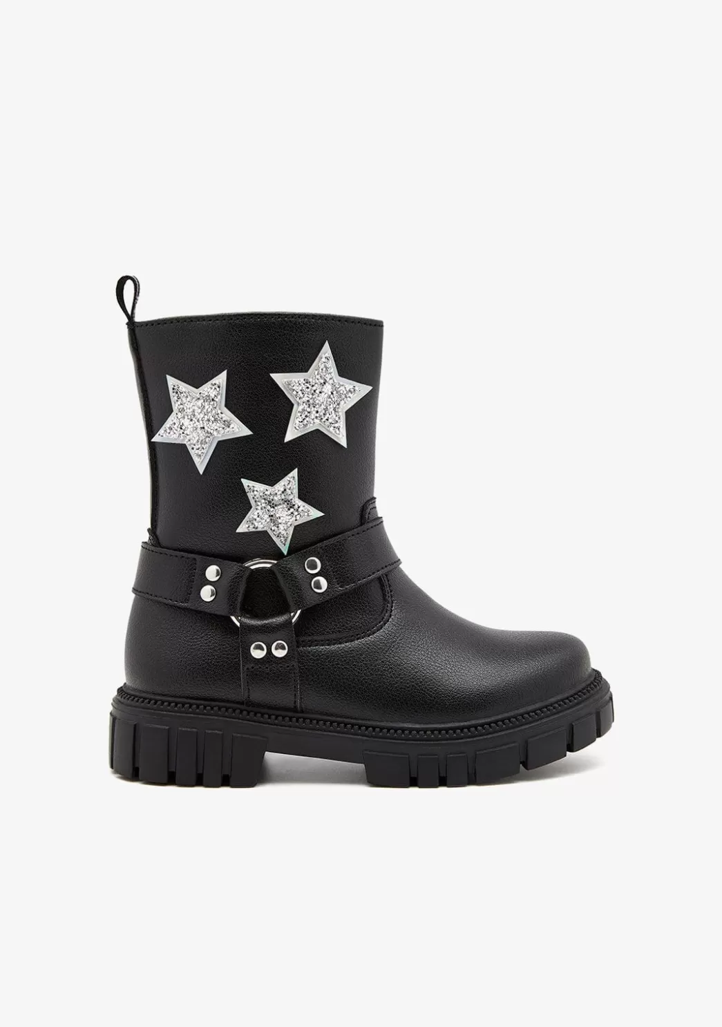 Shop Botas Militares Estrellas Negro Botas