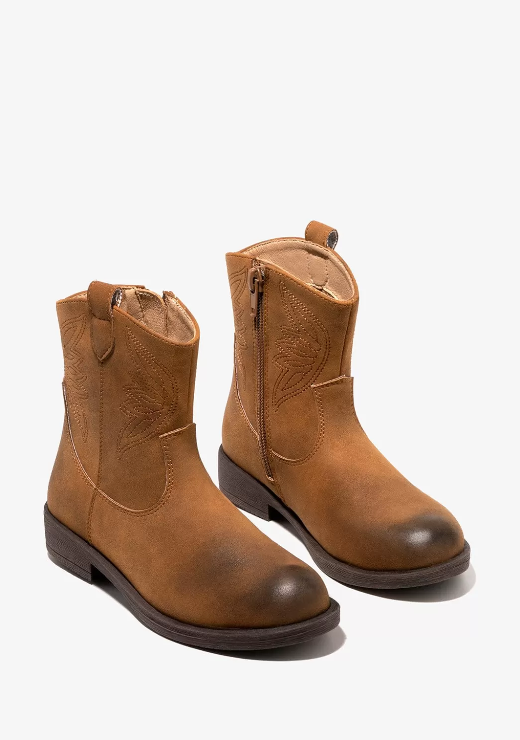 Shop Botines De Niña Cowboy Camel Botas