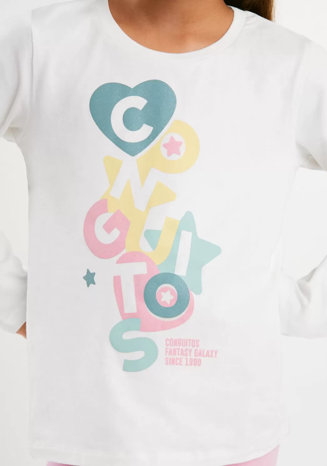 Store Camiseta Blanca Formas Multicolor Camisetas | Camisetas Manga Larga