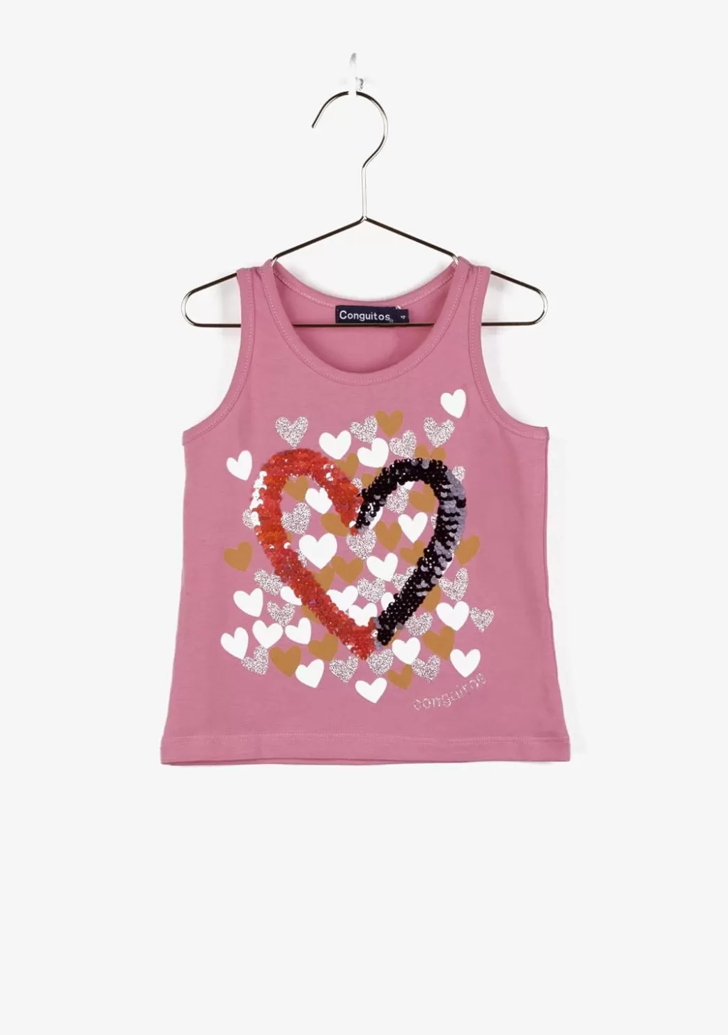 Best Sale Camiseta De Niña Corazones Rosa Camisetas