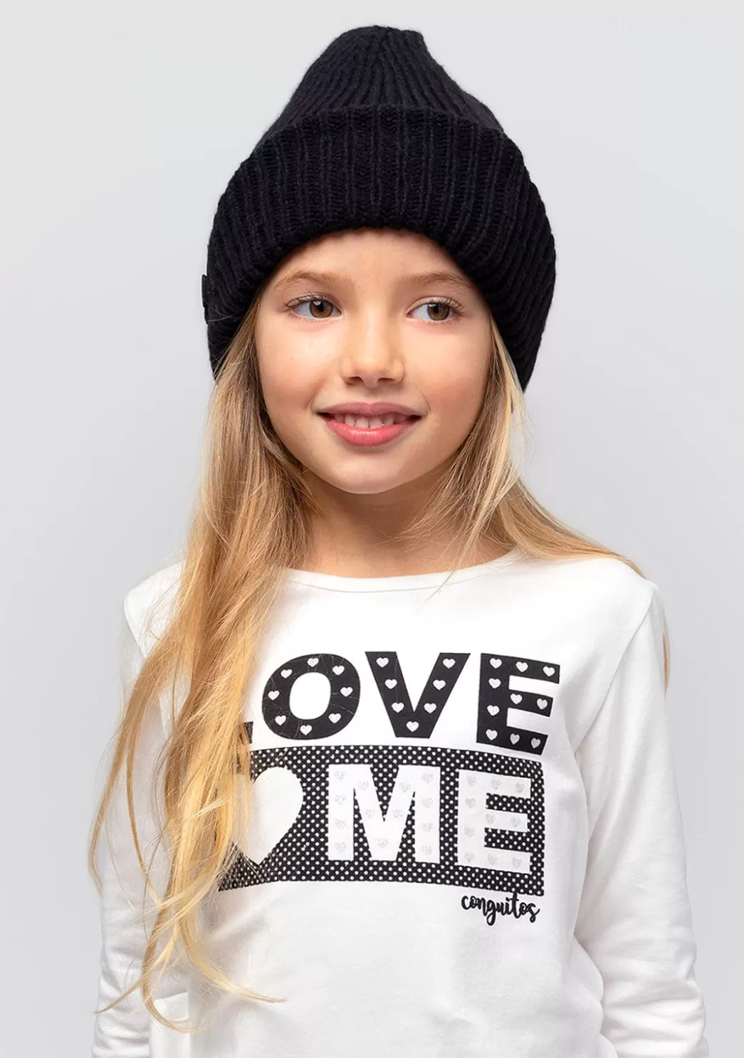 Store Camiseta De Niña Love Me Blanco Con Luz Camisetas | Camisetas Manga Larga