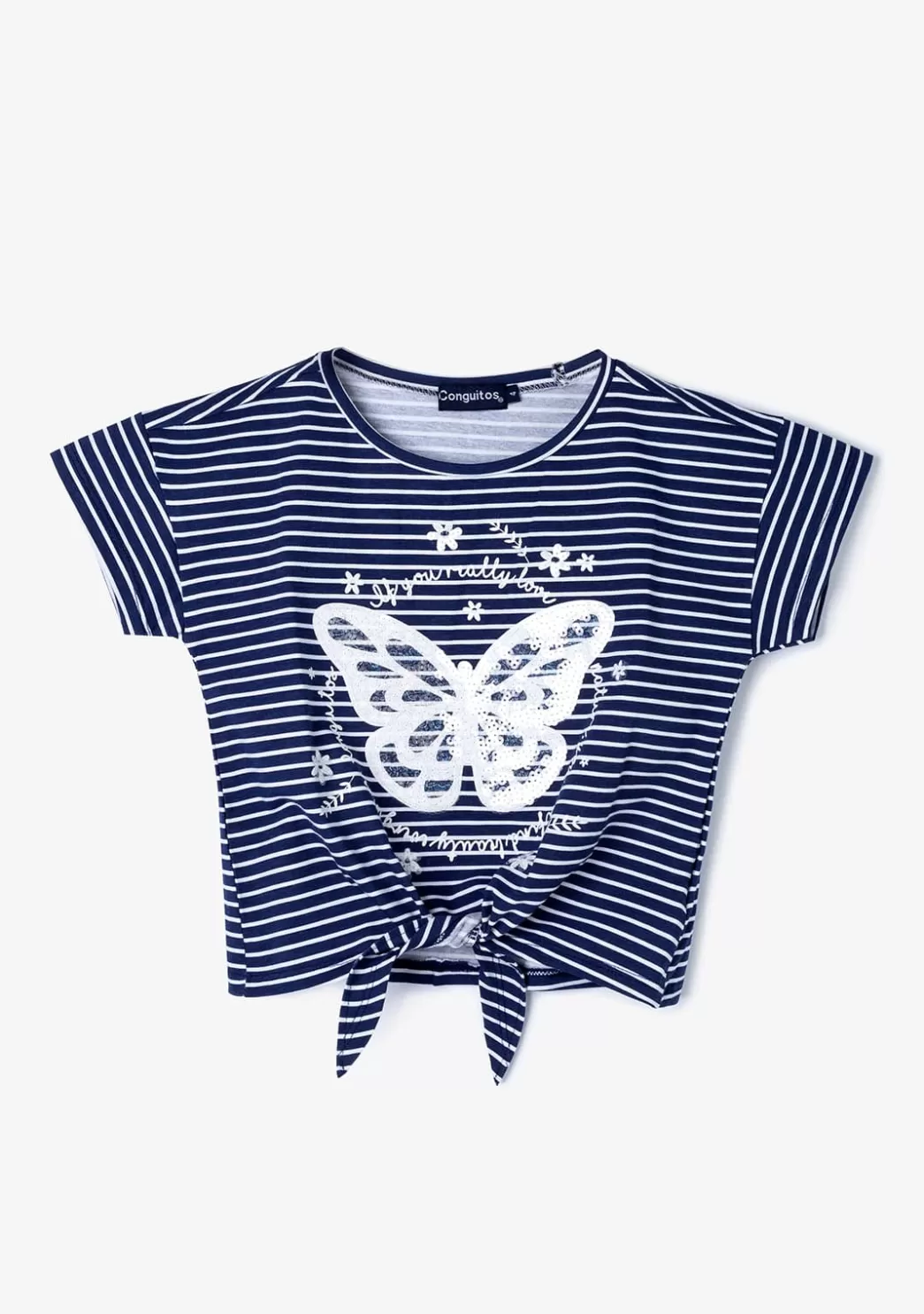 Best Camiseta Nudo De Niña Mariposa Marino Camisetas