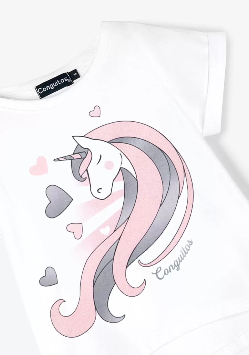 Flash Sale Camiseta Unicornio Blanco Camisetas