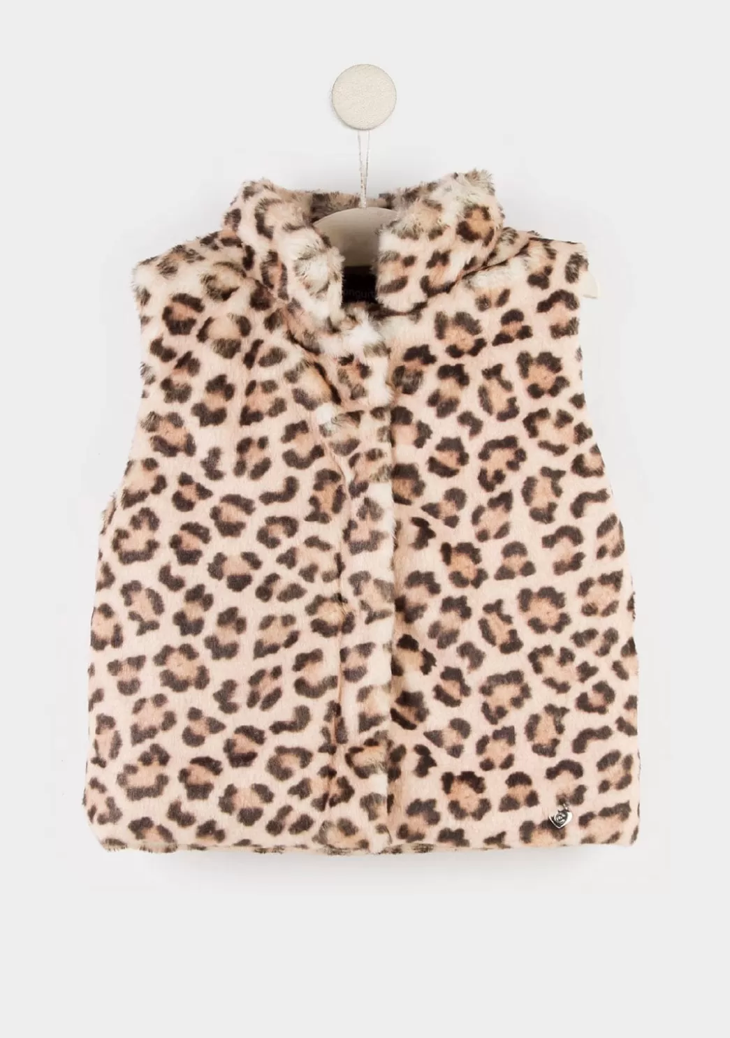 Hot Chaleco Pelo De Niña Leopardo Chaquetas