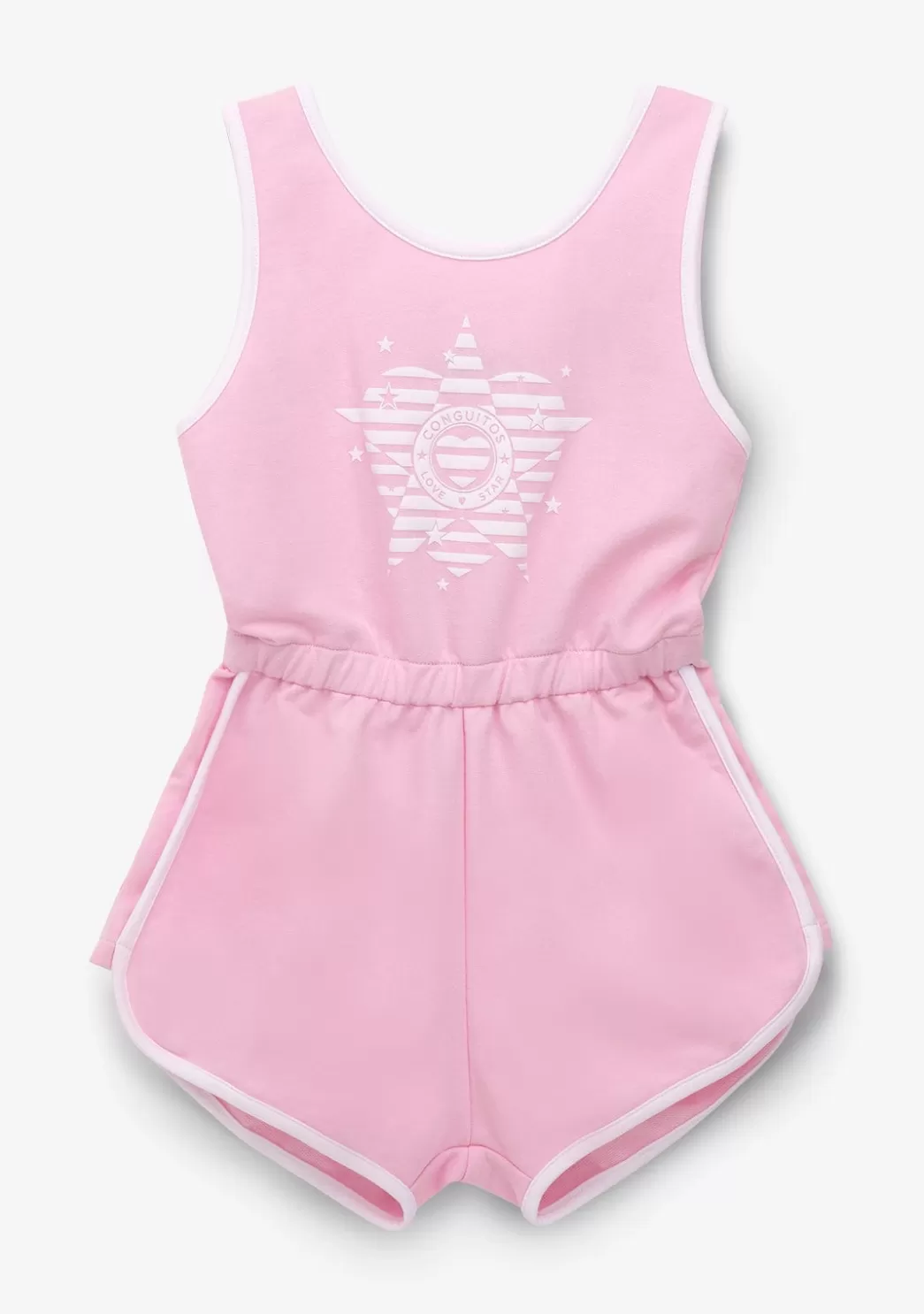 Online Mono Liso Felpa Ribete Rosa Niña Vestidos De Verano | Vestidos