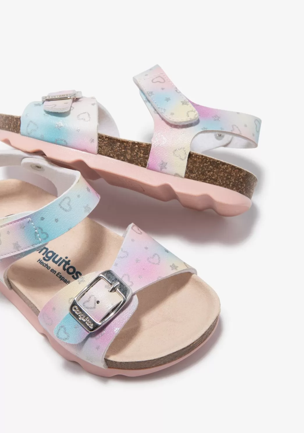 Clearance Sandalias Corazones Estrellas Multicolor Sandalias Bio | Sandalias