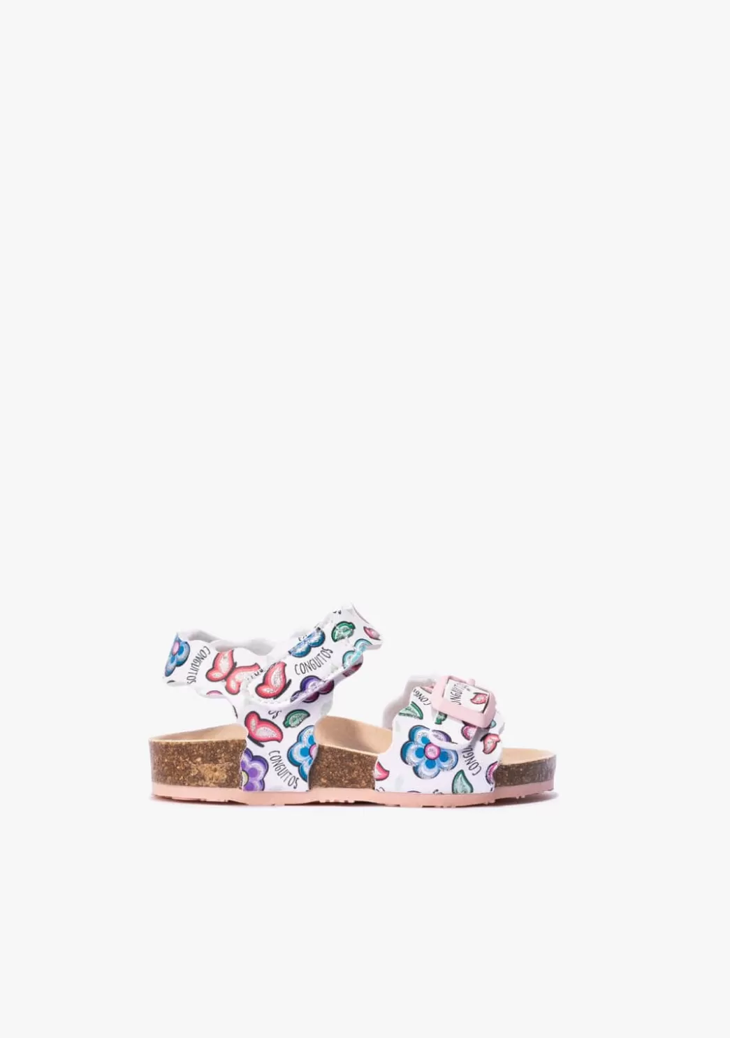 Shop Sandalias De Bebé Bio Flores Blanco Sandalias | Sandalias Bio