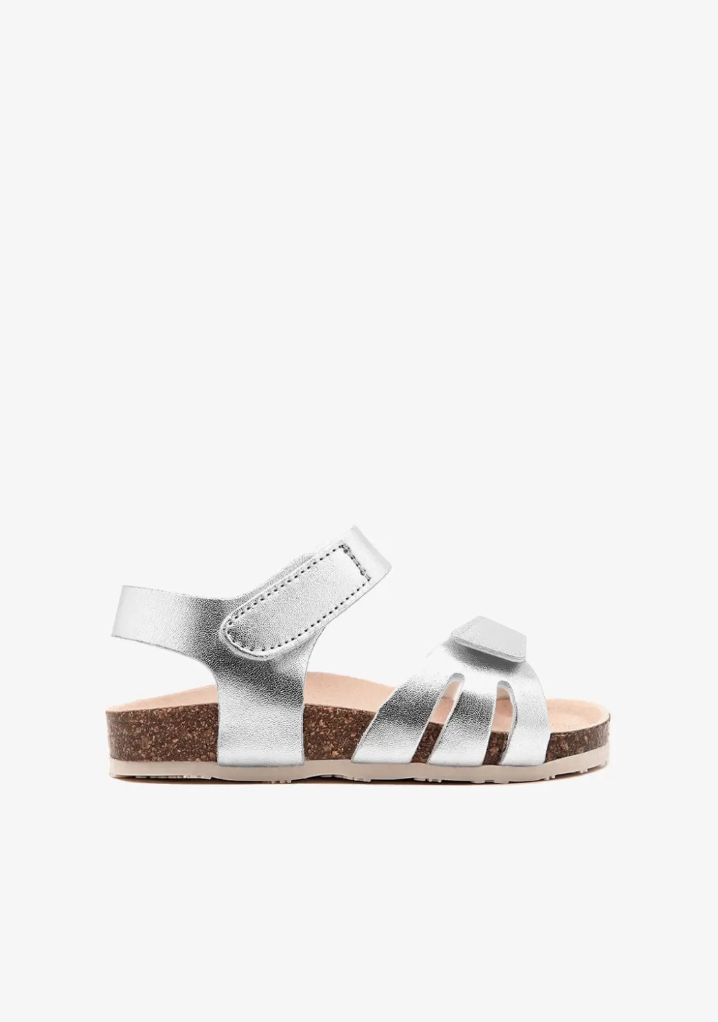 New Sandalias De Bebé Bio Tiras Plata Sandalias | Sandalias Bio