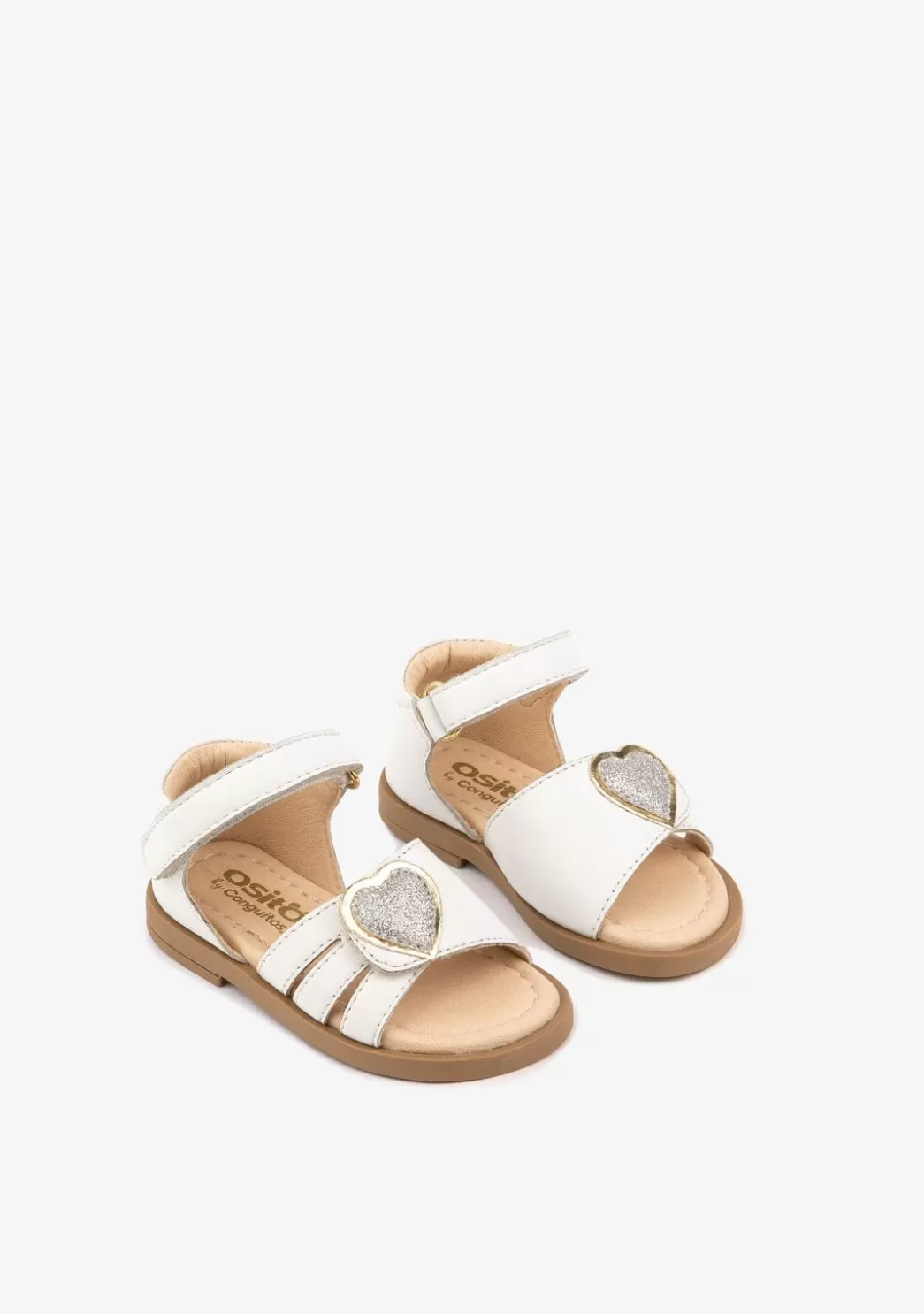 Fashion Sandalias De Bebé Corazón Napa Blanco Sandalias | Sandalias