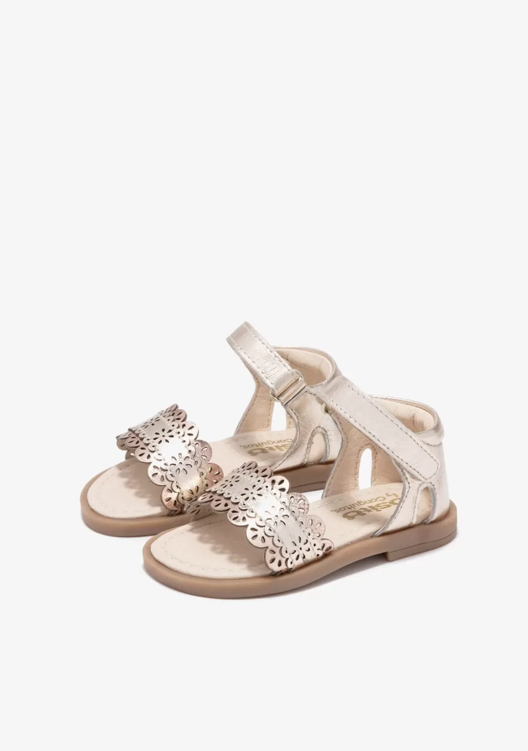 Outlet Sandalias De Bebé Hebilla Oro Sandalias | Sandalias