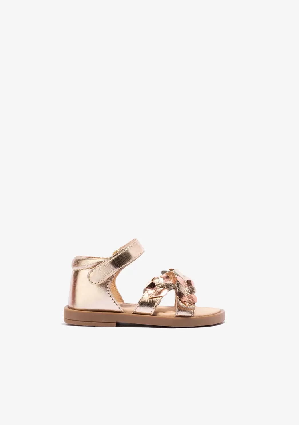 Discount Sandalias De Bebé Metalizado Napa Sandalias | Sandalias