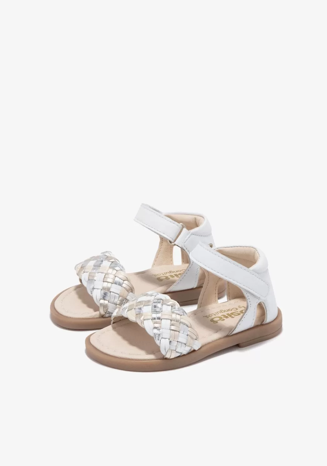 Clearance Sandalias De Bebé Trenza Blanco Sandalias | Sandalias