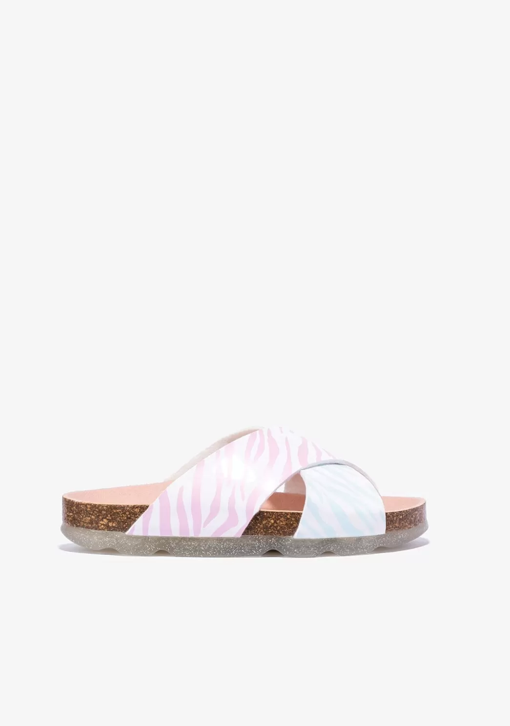 Shop Sandalias De Niña Bio Multicolor Cebra B&W Sandalias | Sandalias Bio