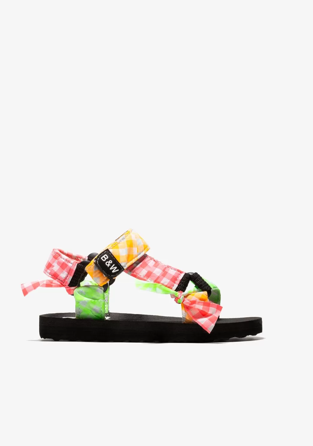 Clearance Sandalias De Niña Cuadros Vichy Multicolor B&W Sandalias | Sandalias