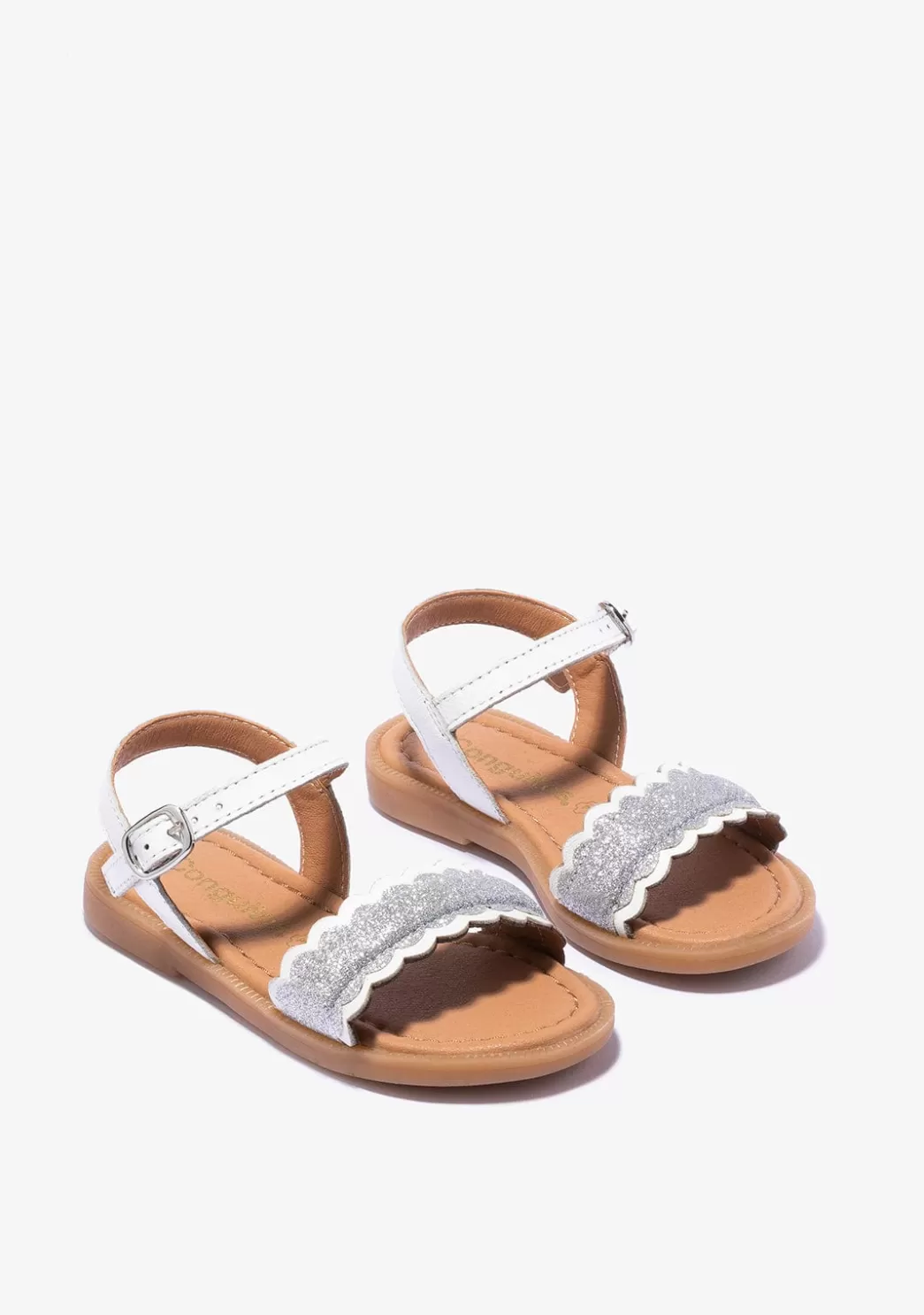 Online Sandalias De Niña Hebilla Napa Blanco Sandalias | Zapatos De Ceremonia