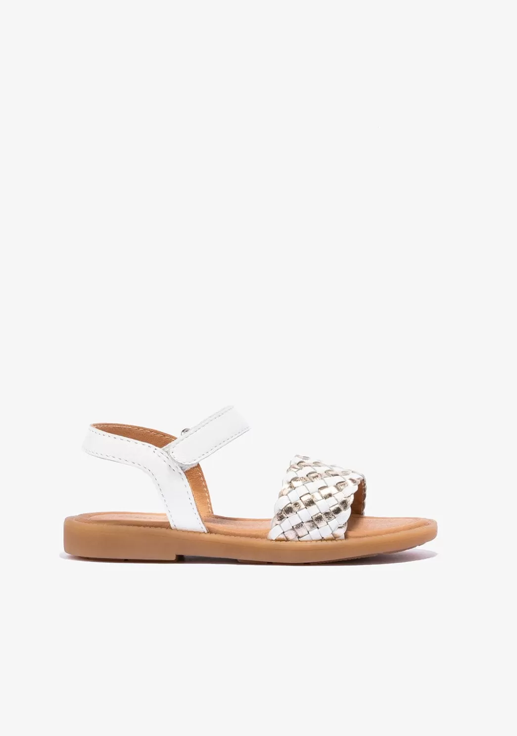 Best Sandalias De Niña Napa Blanco Oro Sandalias | Zapatos De Ceremonia