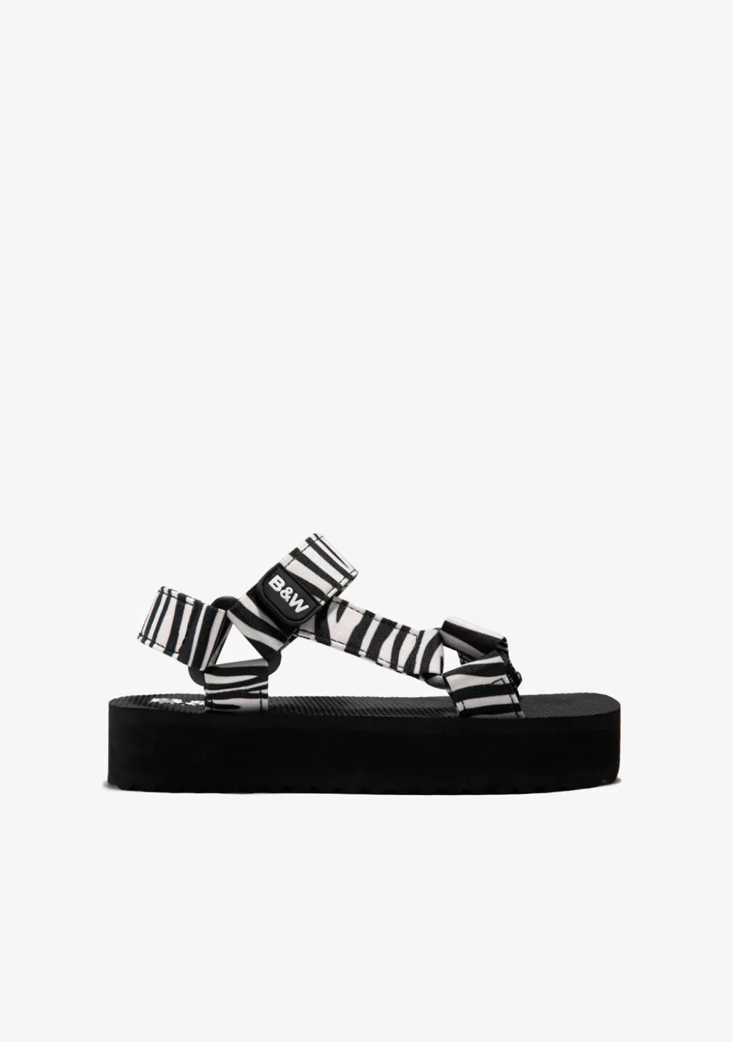 Online Sandalias Plataforma Zebra B&W Sandalias | Chanclas