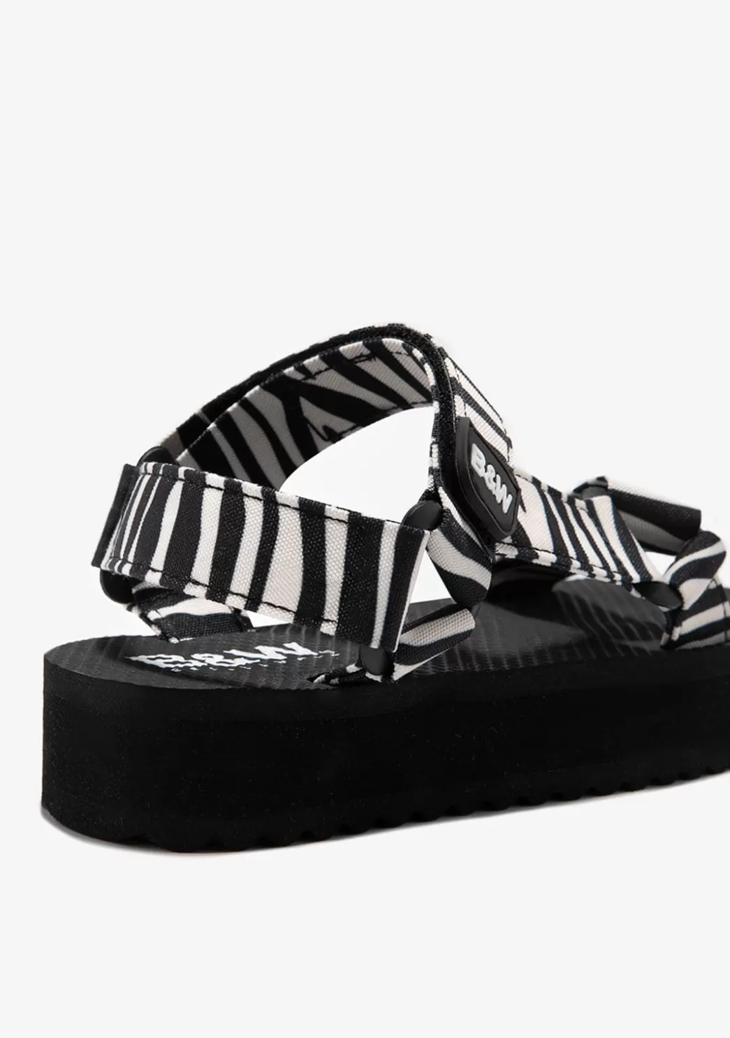 Online Sandalias Plataforma Zebra B&W Sandalias | Chanclas