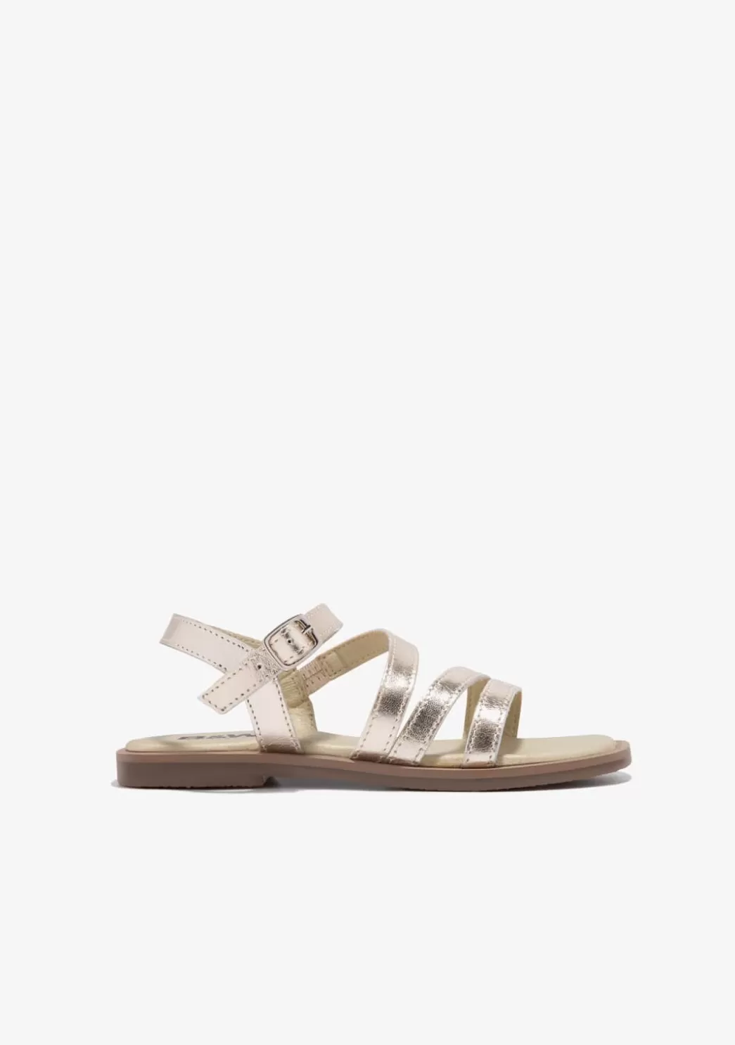 Shop Sandalias Tiras Oro B&W Sandalias | Sandalias