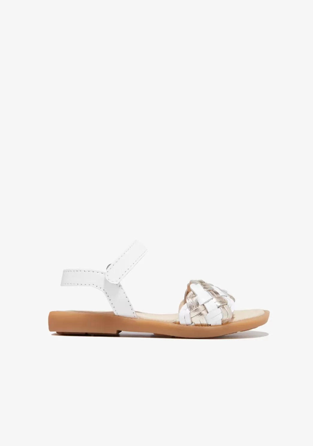 Sale Sandalias Trenza Blanco Dorado Sandalias | Zapatos De Ceremonia