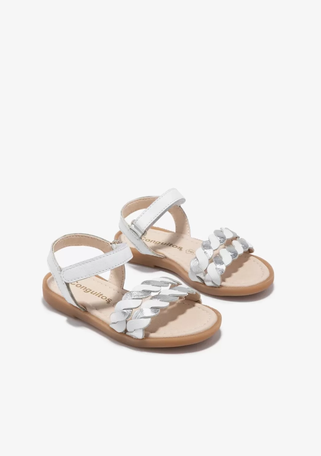 Fashion Sandalias Trenza Blanco Plata Sandalias | Zapatos De Ceremonia