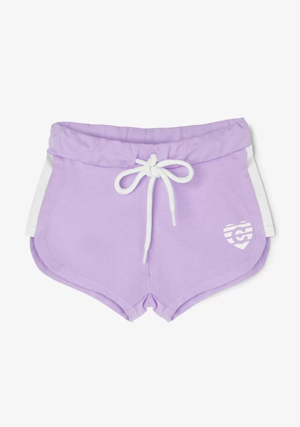 Sale Short Deportivo De Niña Liso Corazón Malva Shorts
