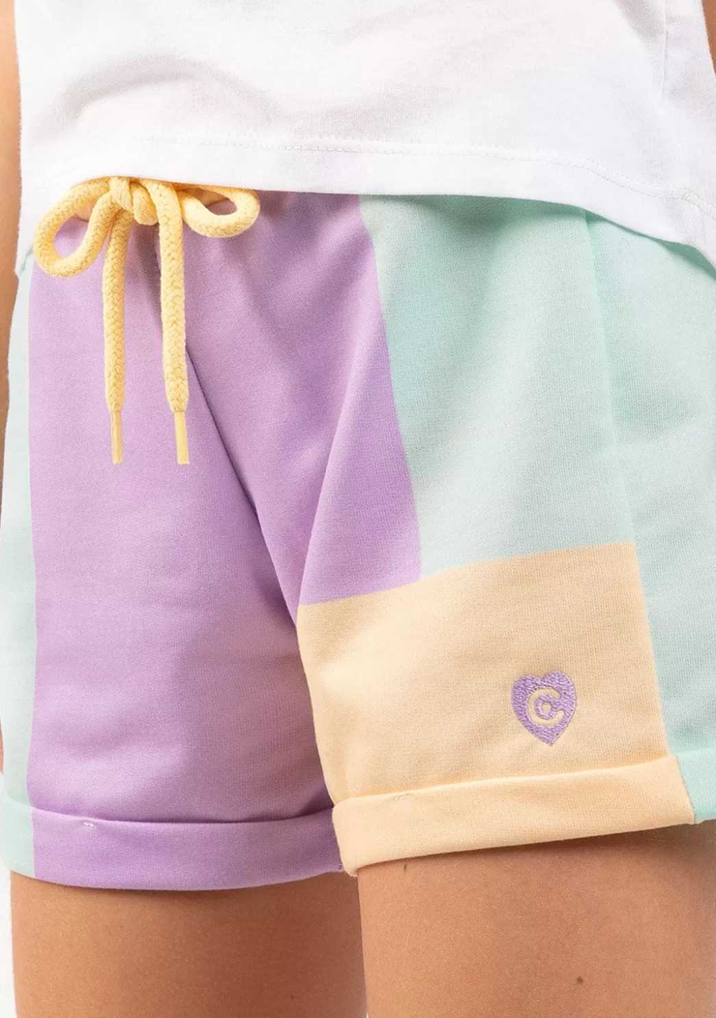 Cheap Short Deportivo De Niña Liso Patchwork Multicolor Shorts