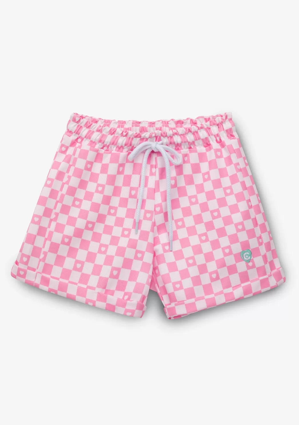 Best Sale Short Niña Cuadros Rosa Shorts