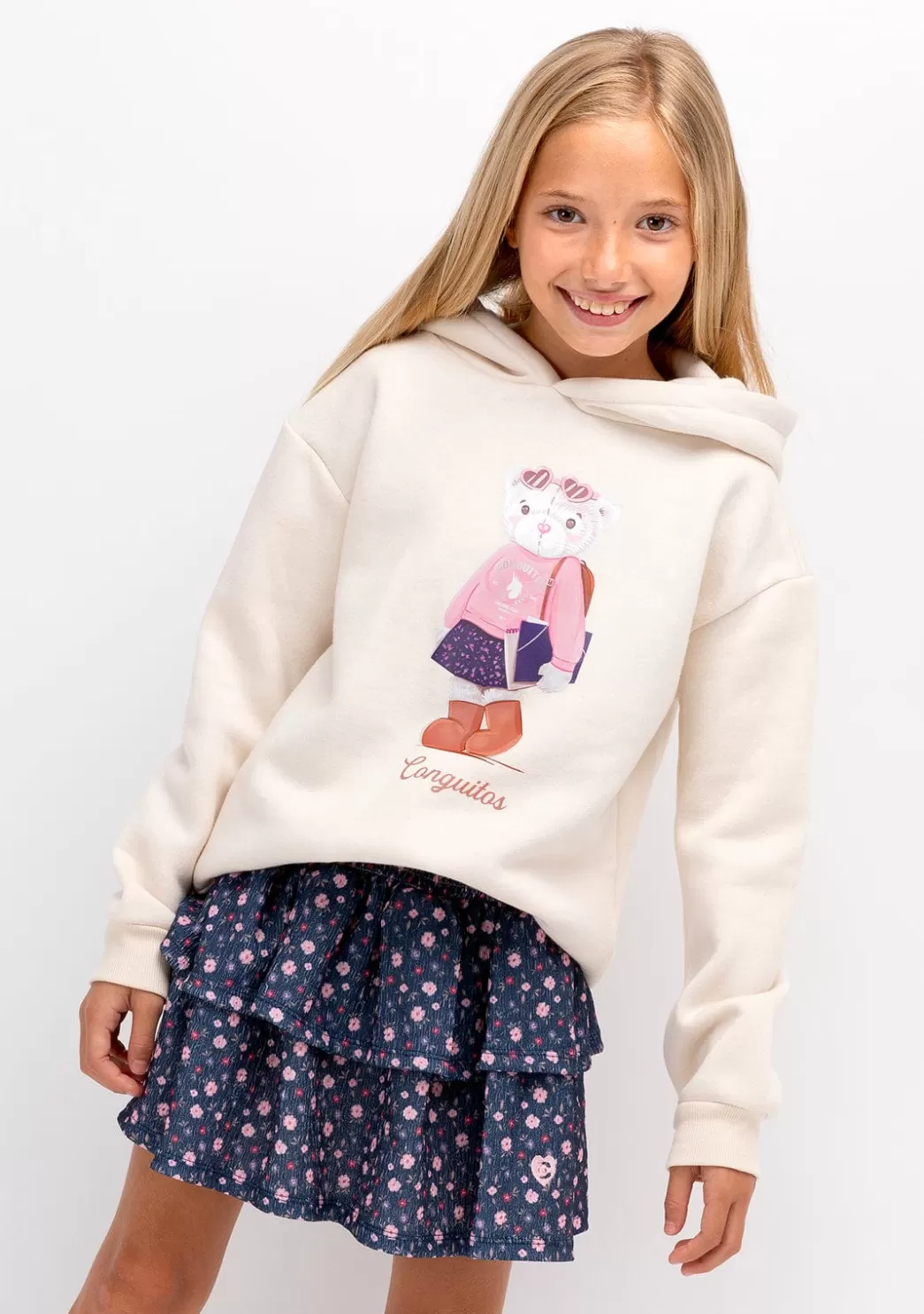 Cheap Sudadera De Niña Osito Beige Sudaderas