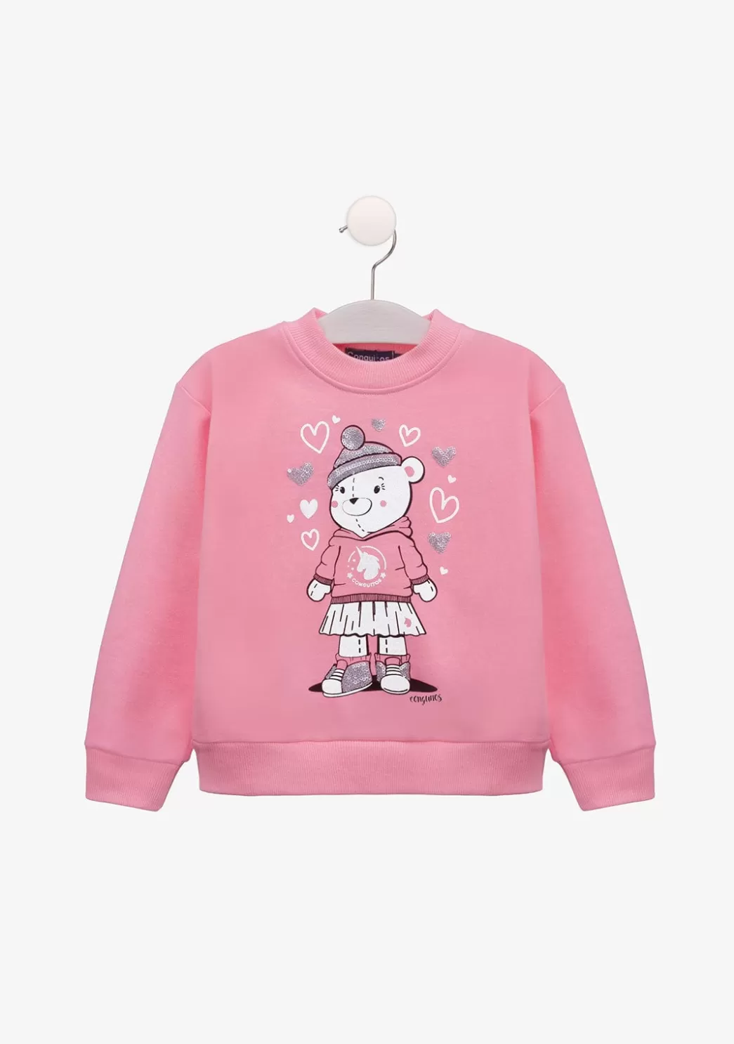 New Sudadera De Niña Osito Rosa Sudaderas