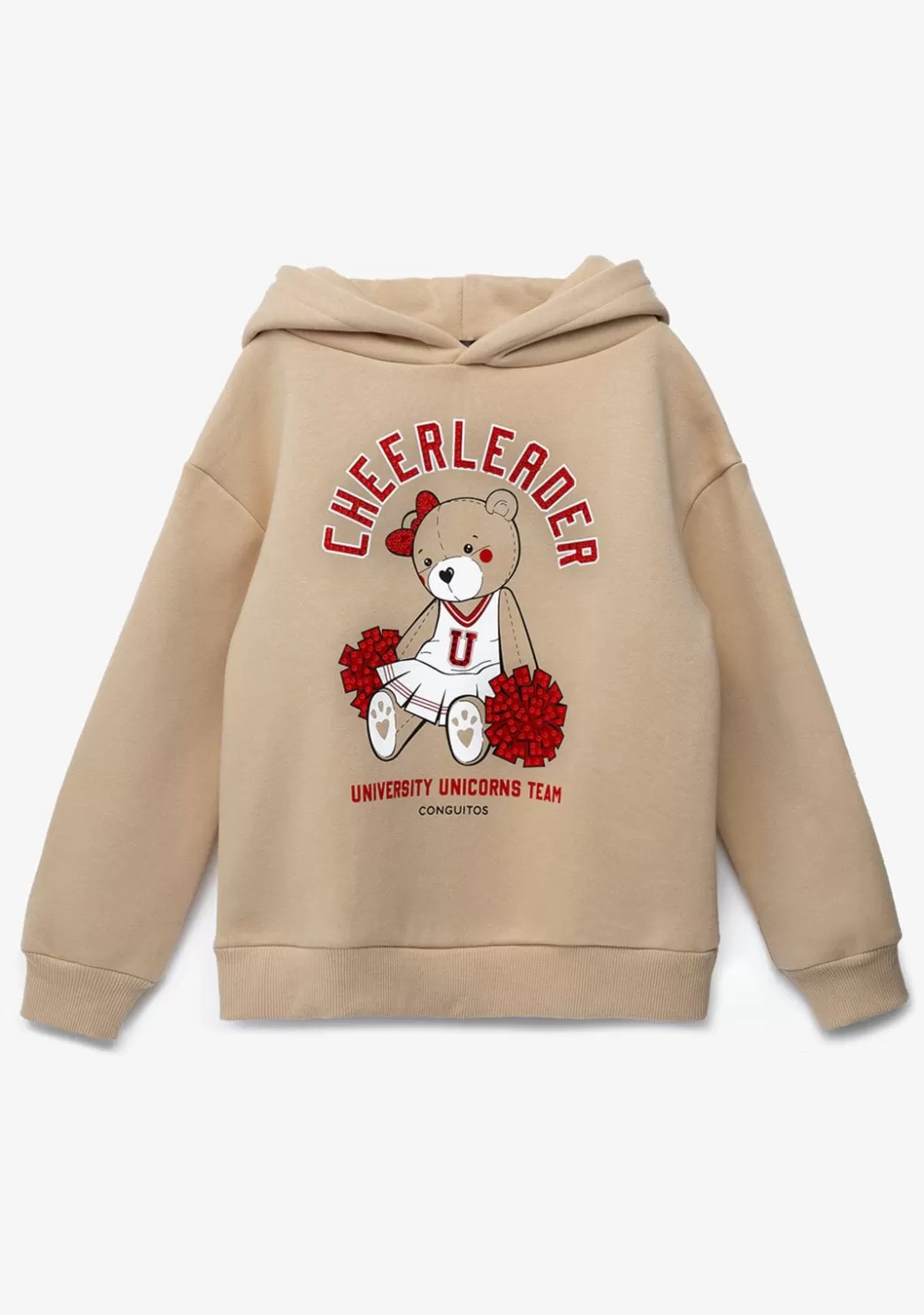 Outlet Sudadera De Niña Teddy Beige Sudaderas