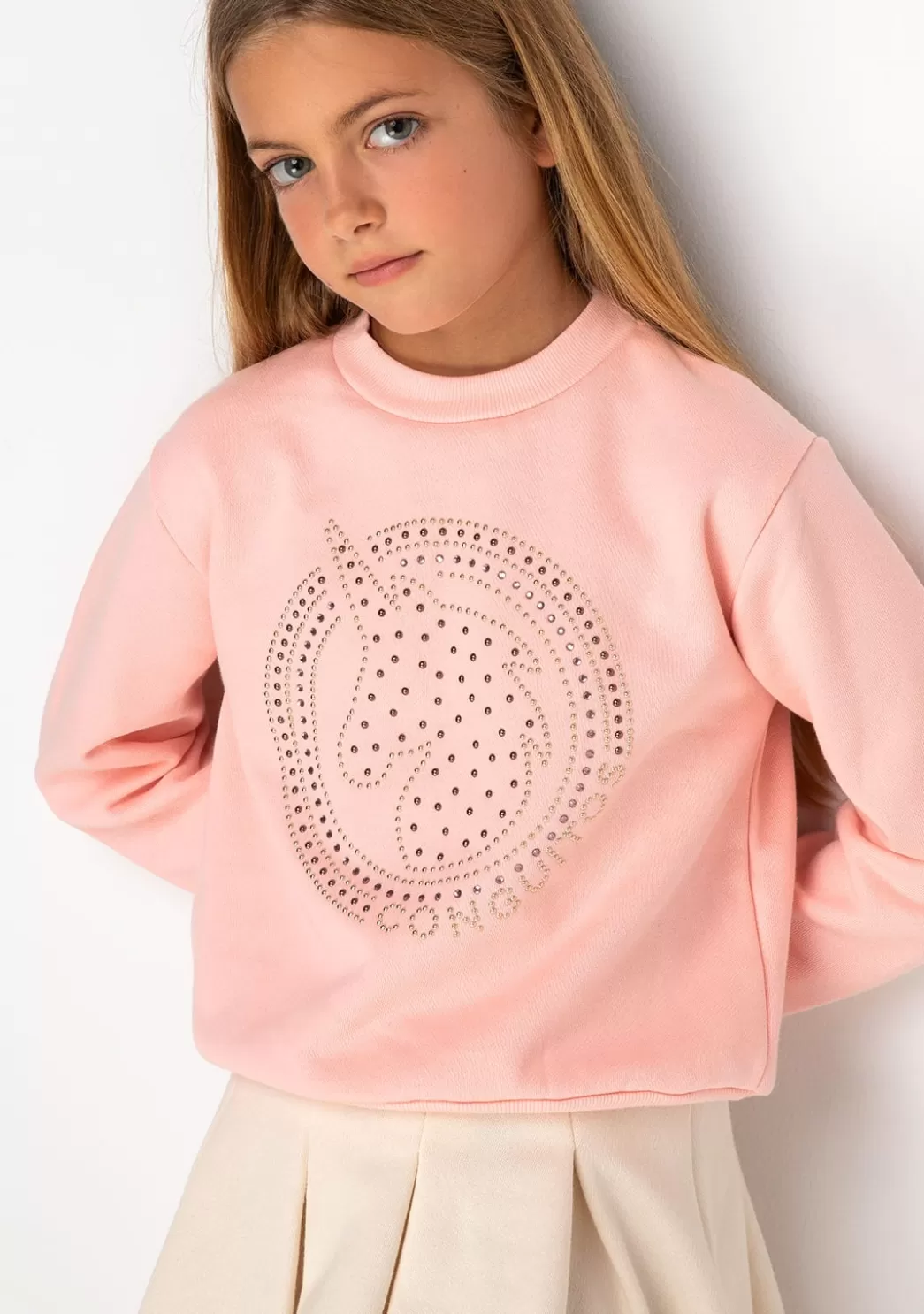 Best Sale Sudadera De Niña Unicornio Strass Rosa Sudaderas