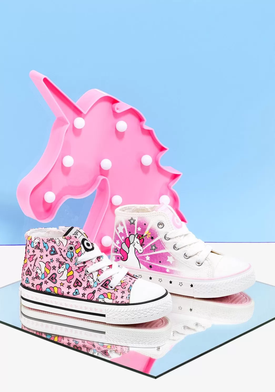 zapatillas_altas_de_nia_cordones_unicornio_lona_rosa_7.webp Hot Zapatillas Altas De Niña Cordones Unicornio Lona Rosa Zapatillas