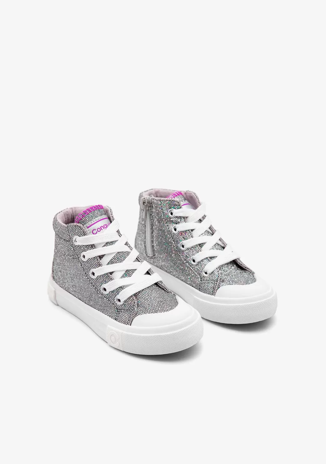 Shop Zapatillas Altas Glitter Plomo Zapatillas | Zapatillas