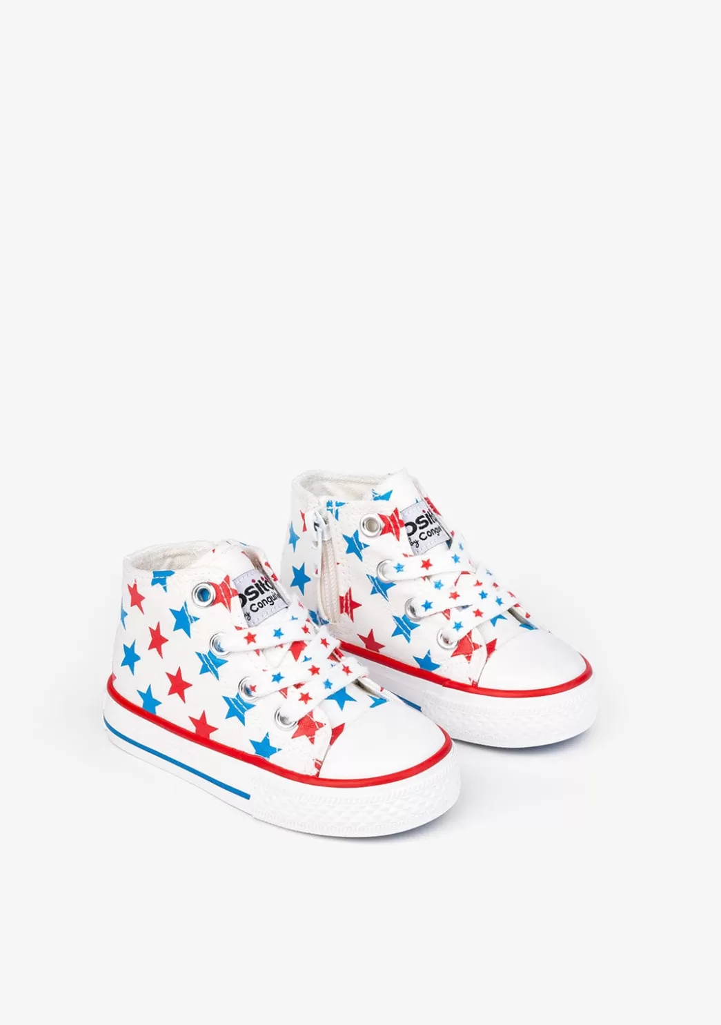 Shop Zapatillas Altas Lona Estrellas Bebé Zapatillas | Zapatillas