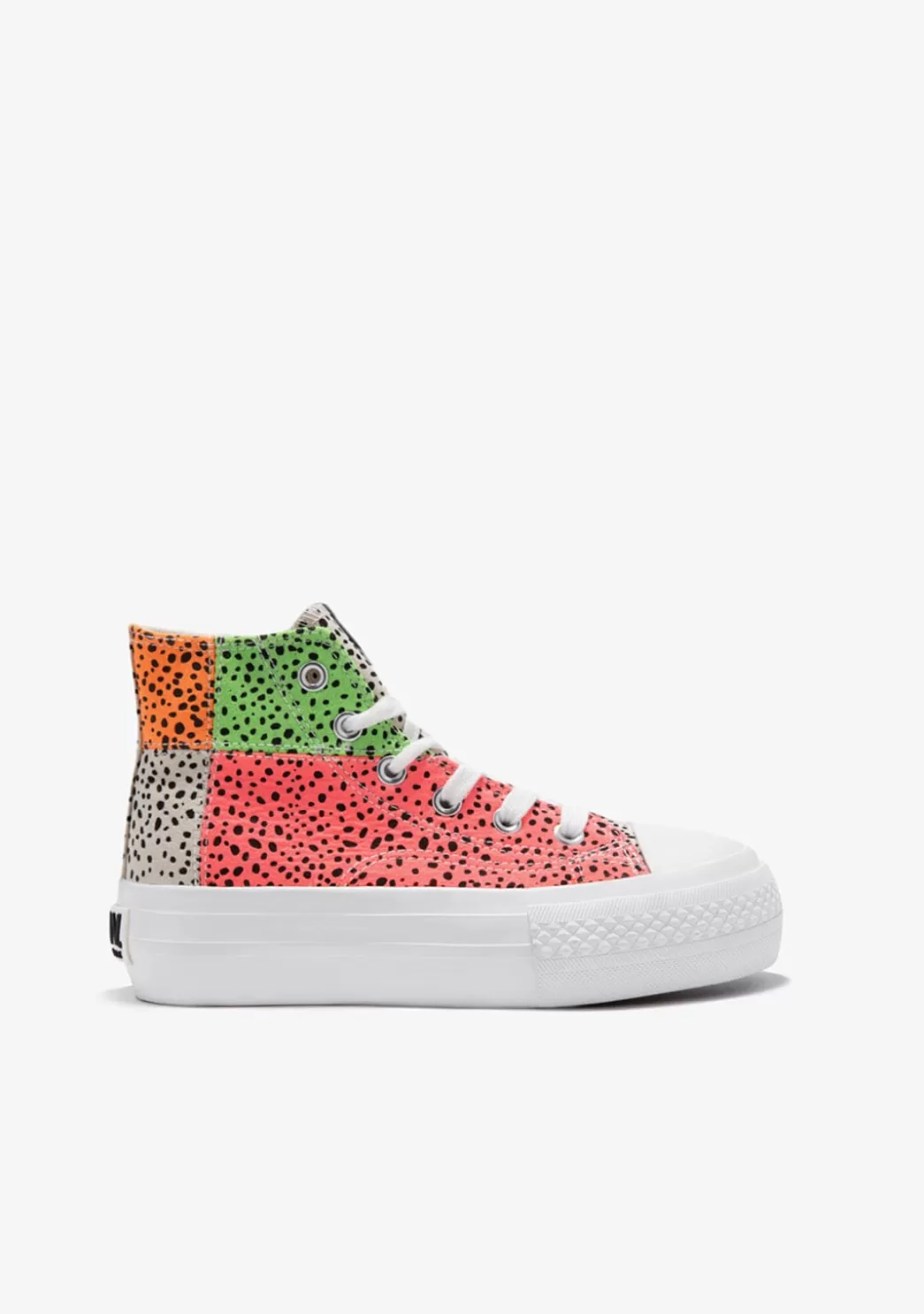 Clearance Zapatillas Altas Patchwork Multicolor B&W Zapatillas | Zapatillas